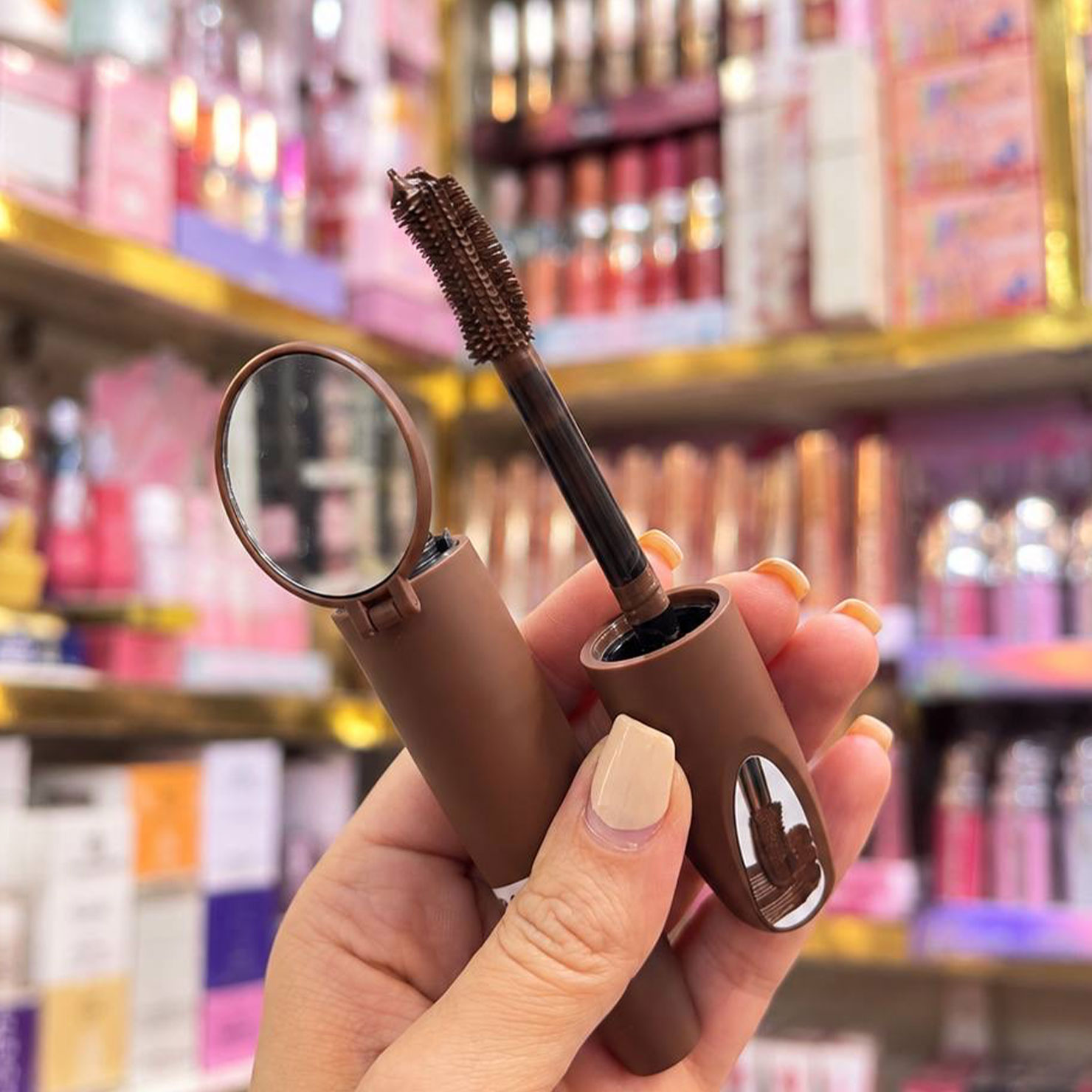 ریمل قهوه ای کاریته آینه دار