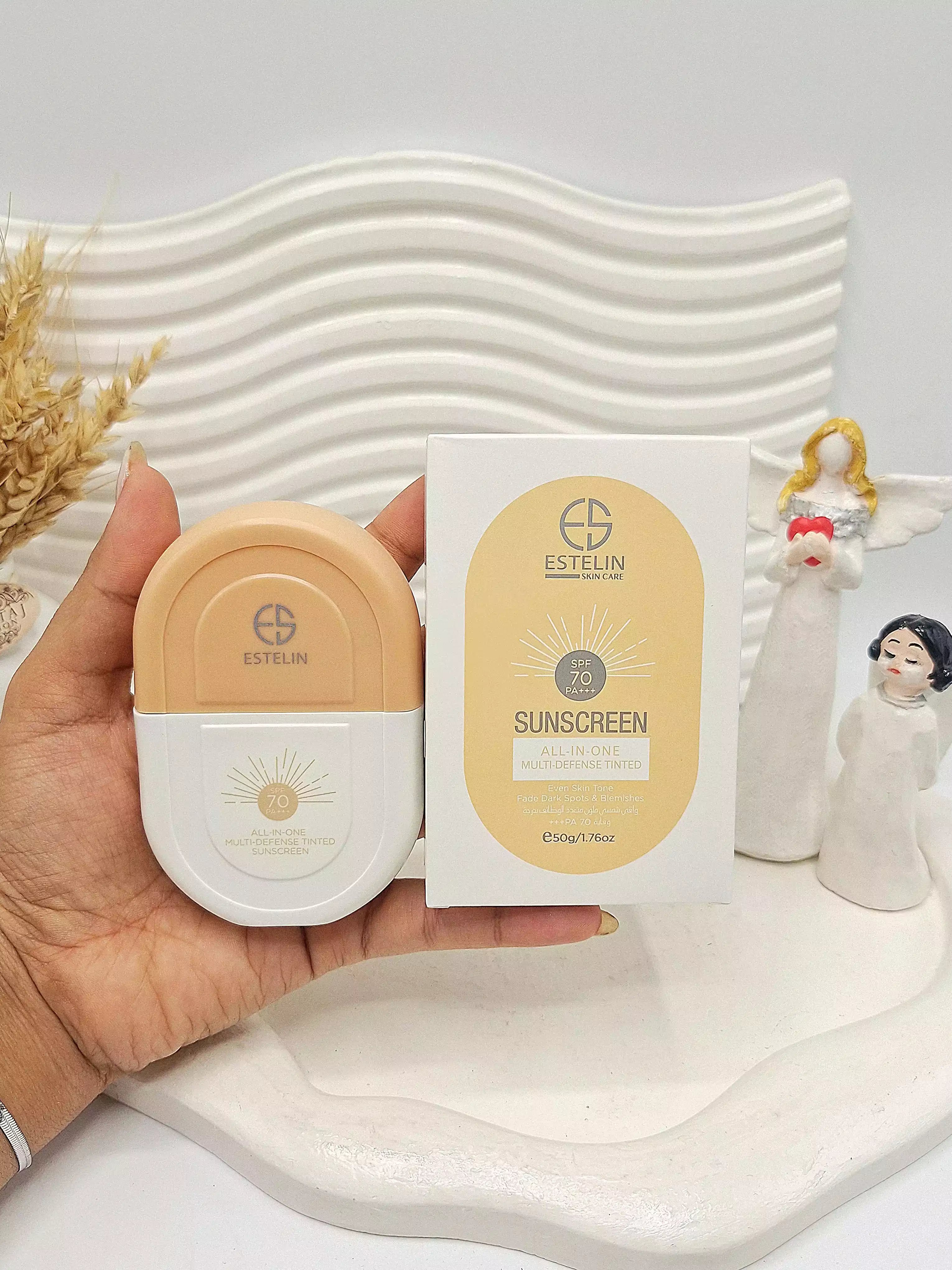 کرم ضد آفتاب استیلن رنگی 50 میل spf70 اصلی کد 4589 (کارتن نارنجی)
