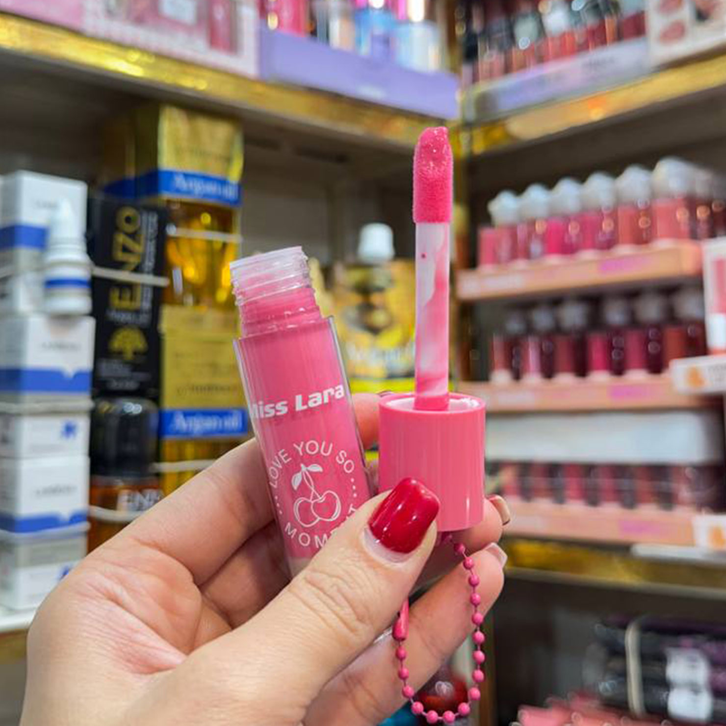 لیپ گلاس ماچا میس لارا مدل Pink Love
